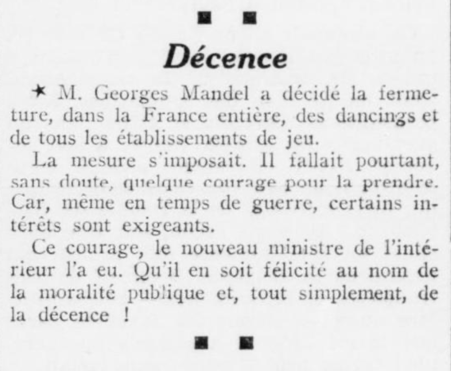 Retronews - Les Échos de la Jeune République - 9 juin 1940